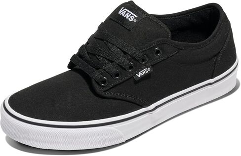 Vans Men's Atwood Canvas Skate Shoes Black/White 8 Us in Saudi Arabia