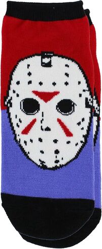 جوارب Hyp Friday the 13th Jason Voorhees للسيدات بقصة منخفضة، 5 قطع، مقاس الحذاء 4-10 in Saudi Arabia