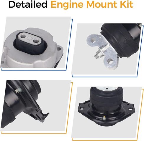 PAROD 3PCS Engine Motor Mount Kit Fit for 2011-2022 Chrysler 300 / Dodge Challenger/Charger Replace#A5522 A5388 in Saudi Arabia