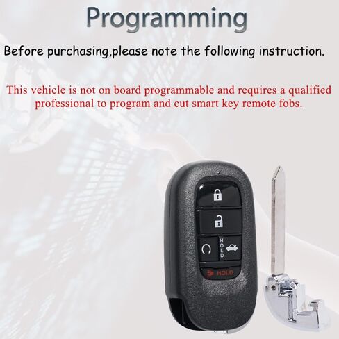 Key Fob Keyless Entry Fits for Honda Accord 2023-2025 / Honda Civic 2022-2025 Remote Control Push Start Proximity Smart Key Replacement FCC ID: KR5TP-4 in Saudi Arabia