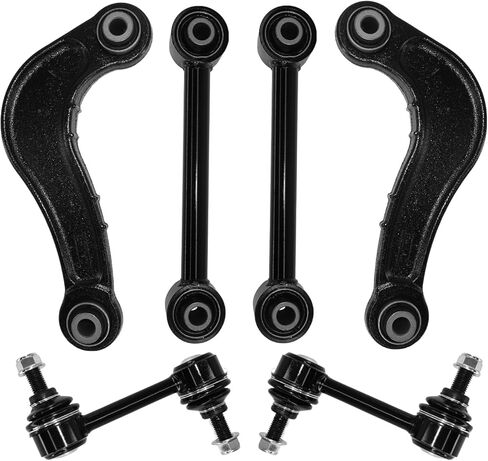 K642097 K642096 K750184 Rear Upper Lower Control Arm w/Bushings Lateral Arms Rear Sway Bar Link Assembly Replacement for 2007-2010 Ford Edge 09-10 Lincoln MKX-6pcs Suspension Kit in Saudi Arabia