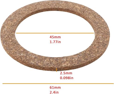 4Pcs Tank Cap Gasket 82-4048 Compatible with Triumph BSA Norton AJS 2.5 inch Tank Cover in Saudi Arabia