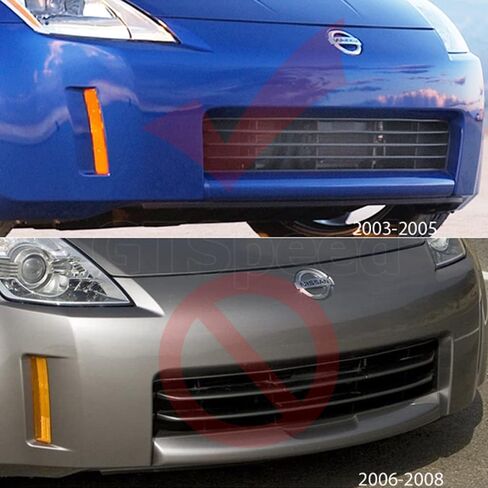 Compatible with/Replacement for Front Bumper Lip, GT Style PU Front Lip Spoiler Black, Fits 2003 2004 2005 Nissan 350Z Fairlady Z Z33 in Kuwait