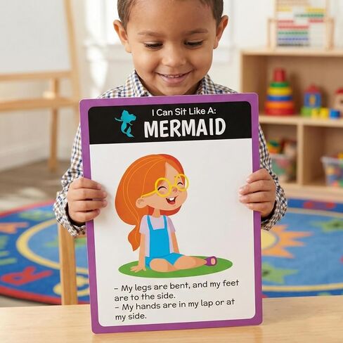 12" x 16" Classroom Rules Circle Time Sitting Expectations Posters - 6 Pc. in Saudi Arabia