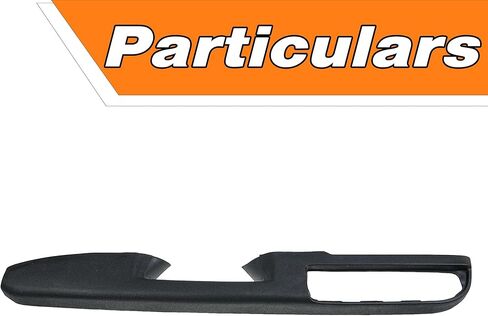 80994 مسند ذراع أمامي يسار للسائق، لوحة باب متوافقة مع Chevy Silverado Avalanche Tahoe Suburban GMC Sierra Yukon 2010-2014، مقبض تحرير الباب فوق مسند الذراع 27 بوصة، أسود GM# 84127280 US in Kuwait