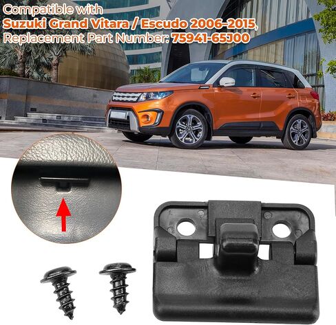 Center Console Lock Buckle Box, Car Central Armrest Lid Latch Replacement for Suzuki Grand Vitara Escudo 2006 2007 2008 2009 2010 2011 2012 2013 2014 2015 Replace 75941-65J00 in Kuwait
