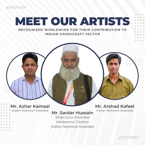 Hashcart Wooden Indian Traditional Design Printing Stamps/Blocks for Printing Saree Border/Dresses/Craft Card Making/Scrapbook/Clay Pottery (Set of 5) in Kuwait