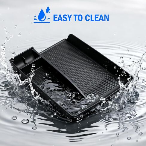 منظم وحدة التحكم المركزية لعام 2024 2025 Mazda CX-90 CX90 CX-70 CX70، صندوق تخزين مسند الذراع، صينية إدخال السيارة TPE Mazda CX90 الملحقات الداخلية باللون الأسود in Kuwait