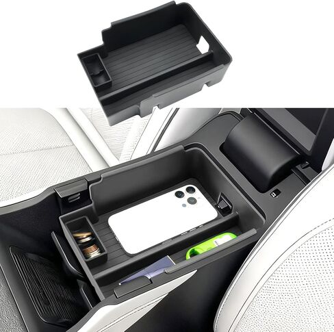 2024 2025 Wagoneer S Center Console Organizer for Jeep Wagoneer S All-Electric SUV (Limited/Launch Edition), Durable ABS Plastic&Anti-Slip Console Tray Insert 2025 Wagoneer S Accessories in Saudi Arabia