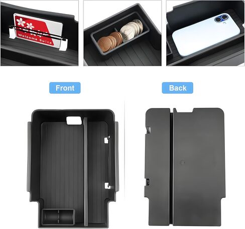 2024 2025 Wagoneer S Center Console Organizer for Jeep Wagoneer S All-Electric SUV (Limited/Launch Edition), Durable ABS Plastic&Anti-Slip Console Tray Insert 2025 Wagoneer S Accessories in Saudi Arabia