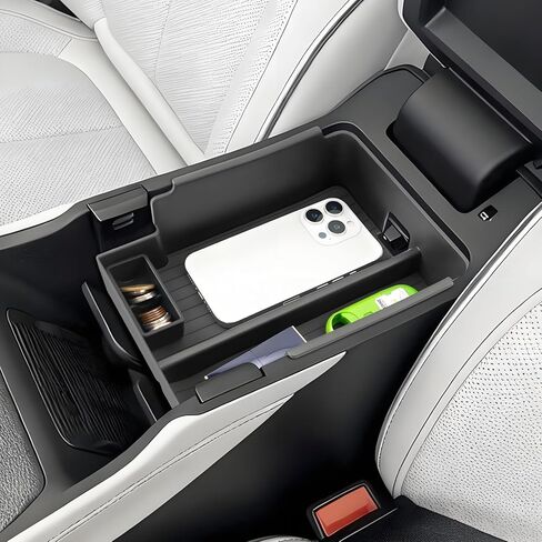 2024 2025 Wagoneer S Center Console Organizer for Jeep Wagoneer S All-Electric SUV (Limited/Launch Edition), Durable ABS Plastic&Anti-Slip Console Tray Insert 2025 Wagoneer S Accessories in Saudi Arabia