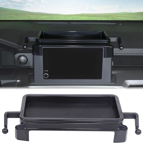 Aunginsy Center Console Dash Storage Tray Compatible with Toyota Tacoma 2024 2025 2026, Car Dashboard Storage Box Organizer Holder Insert Mounted Tray ABS Interior Accessories, Only Fit 8-inch Screen in Saudi Arabia