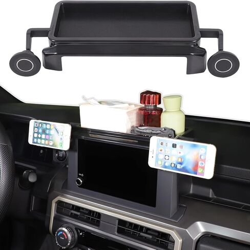 Aunginsy Center Console Dash Storage Tray Compatible with Toyota Tacoma 2024 2025 2026, Car Dashboard Storage Box Organizer Holder Insert Mounted Tray ABS Interior Accessories, Only Fit 8-inch Screen in Saudi Arabia