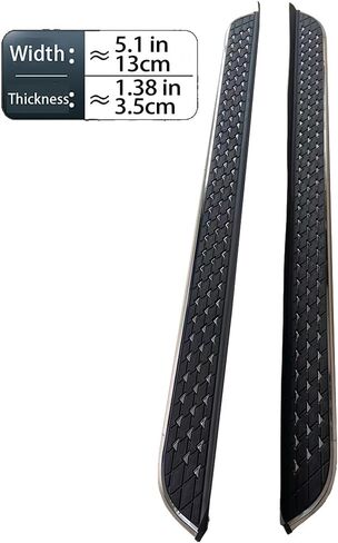 Running Boards for Jeep Grand Cherokee L 2022-2025 Aluminum Side Steps with No Drill Bolt-On Installation Complete Kit Car Accessories (Black 2-PCS) (BXGMTXBDB) in Kuwait