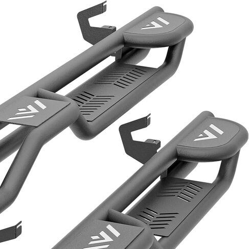 Double Cab Two Raised Steps Running Boards Compatible for 2019-2026 Chevy Silverado & GMC Sierra 1500, 2020-2026 Chevrolet Silverado/GMC Sierra 2500 3500 HD Extended Cab Side Step Nerf Bar in Kuwait