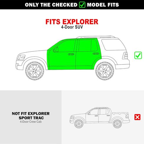 Tuxtreme Stainless Steel Pocket Steps Running Boards Side Bars Compatible with Ford Explorer Mercury Mountaineer 2006-2010 in Kuwait