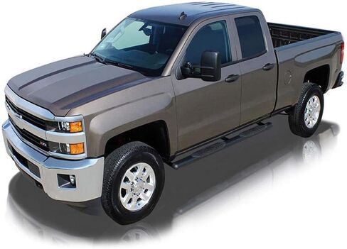 IKON MOTORSPORTS، لوحة الجري متوافقة مع 2007-2021 Toyota Tundra Extended Cab، 4 بوصات جانبية بيضاوية Nerf Bars Black 2007 2008 2009 2010 2011 2012 2013 2014 2015 in Saudi Arabia