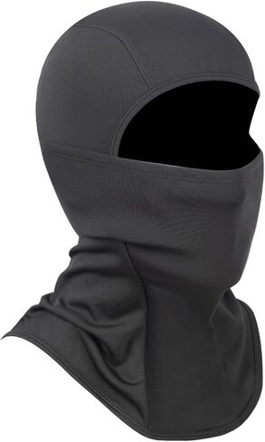 قناع التزلج بيسودو بالاكلافا للرجال والنساء للطقس البارد المقاوم للرياح وغطاء رأس حراري للوجه في فصل الشتاء للجري وركوب الدراجات والتزلج والدراجات النارية والصيد باللون الأسود in Kuwait