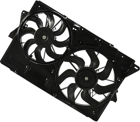 Dual Radiator and Condenser Fan Assembly Replacement DG1Z8C607C for Lincoln MKS 2013 2014 2015 2016 1 Pcs in Saudi Arabia