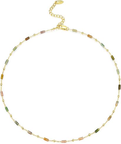 Light Green White Brown Beaded Natural Opal Stone Healing Statement Necklace Choker for Women, Colorful Quartz Trendy Birthstone Jasper Gemstone Bohemian Preppy Retro Bold Handmade Exaggerated Jewelry Gifts, Vintage Unique Cute Baroque Summer Beach Fashio in Saudi Arabia