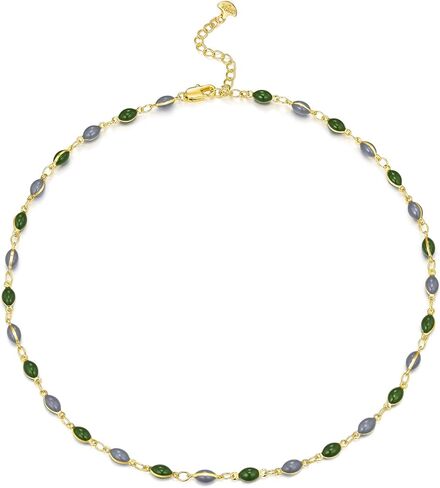 Light Green White Brown Beaded Natural Opal Stone Healing Statement Necklace Choker for Women, Colorful Quartz Trendy Birthstone Jasper Gemstone Bohemian Preppy Retro Bold Handmade Exaggerated Jewelry Gifts, Vintage Unique Cute Baroque Summer Beach Fashio in Saudi Arabia