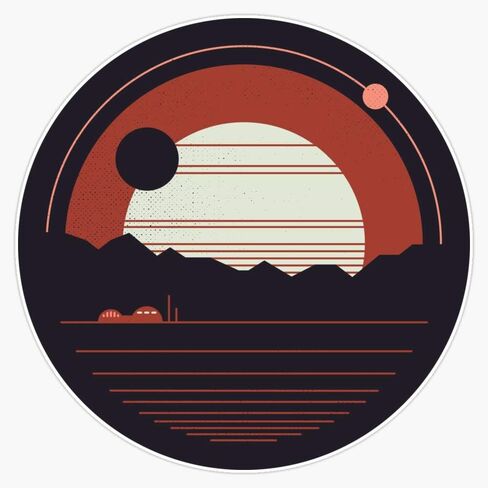 MAGNET Solitude Magnetic Vinyl Sticker Decal Magnet 5" in Saudi Arabia