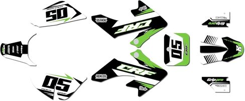 Graphics Kit for Honda CRF 50 (2004-2012) QUANTUM Series Gold 09 Mil - Dirt bike Custom Racing Graphics Decals Stickers Kit, no-plastics in Saudi Arabia