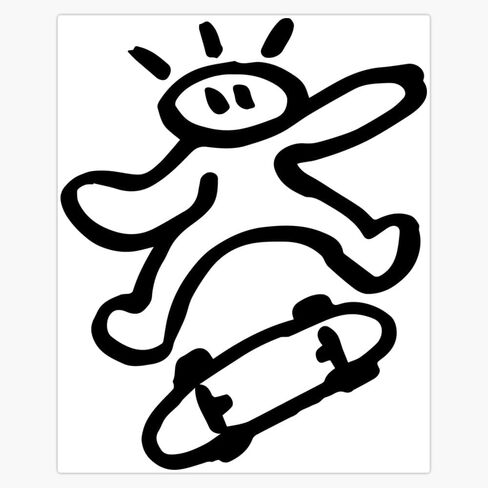 ملصق لاصق لزجاجة المياه لنافذة التزلج من Stickman مقاس 5 بوصات in Saudi Arabia