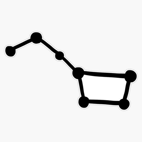 MAGNET Big Dipper Constellation Magnetic Vinyl Sticker Decal Magnet 5" in Saudi Arabia