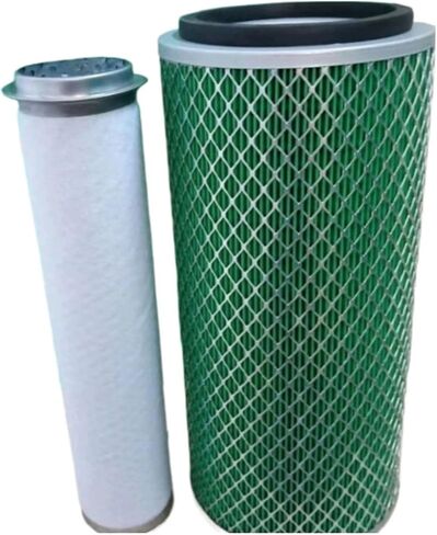 1Pcs K1325 Air Filter Forklift Engineering Machinery Filter 1325 Iron Cover Air Filter Air Grid(With core) in Kuwait