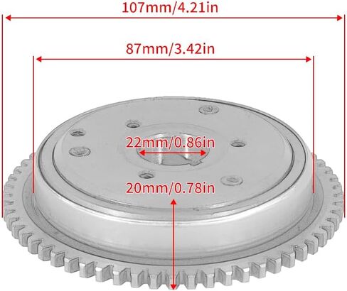 Starter Clutch Assembly OEM: 28220119-000 (Gear, Starter), OEM: 28410201-000 (Asm, One Way Clutch), for Aeon ATV Cobra 125 RS 2003-2006, for Aeon ATV Utility 125 180, for Aeon ATV RSII 125 180 in Saudi Arabia