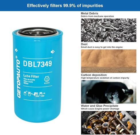 DBL7349 Oil/Lube Filter Compatible with Dodge Ram Truck with Cummins Diesel Engine 5.9L 6.7L Replace LF16035 BT7349 LF9028 LF3552 P550722(set of 3) in Saudi Arabia