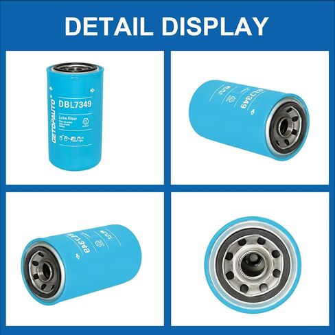 DBL7349 Oil/Lube Filter Compatible with Dodge Ram Truck with Cummins Diesel Engine 5.9L 6.7L Replace LF16035 BT7349 LF9028 LF3552 P550722(set of 3) in Saudi Arabia