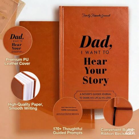 Dad, I Want to Hear Your Story: A Guided Life Story Journal with Prompts | Family Memory Book & Keepsake | Sentimental Gift for Parents, Anniversary, or Christmas | Hardcover Notebook in Saudi Arabia
