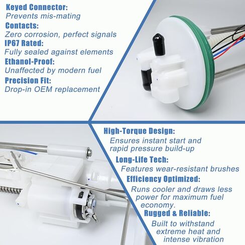 مجموعة مضخة الوقود 709001189 متوافقة مع مضخة الوقود Can-AM Defender HD10 2016-2024، Defender HD5/HD7/MAX HD7/HD8/MAX HD8/HD9/MAX HD9/HD10/MAX HD10، Traxter #OE 709000662، 47-1025 in Kuwait