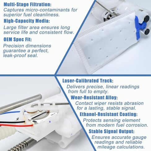 مجموعة مضخة الوقود 709001189 متوافقة مع مضخة الوقود Can-AM Defender HD10 2016-2024، Defender HD5/HD7/MAX HD7/HD8/MAX HD8/HD9/MAX HD9/HD10/MAX HD10، Traxter #OE 709000662، 47-1025 in Kuwait