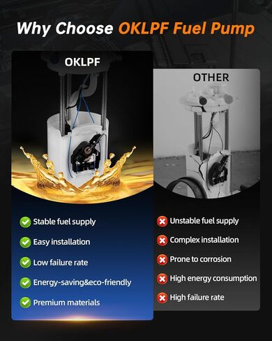 مجموعة مضخة الوقود الكهربائية OKLPF متوافقة مع 1998 1999 2000 GMC Yukon V8 5.7L، 1998-2000 Chevy Tahoe V8 5.7L، 1999 2000 Cadillac Escalade V8 5.7L استبدال E3972M SP6149M in Saudi Arabia