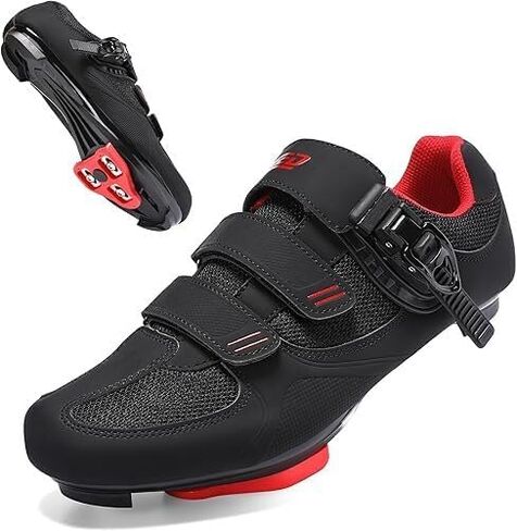 Women & Men Cycling Shoes Compatible with Peloton Bike Indoor Road Riding Biking Bike Shoes with Delta Cleats Included in Saudi Arabia