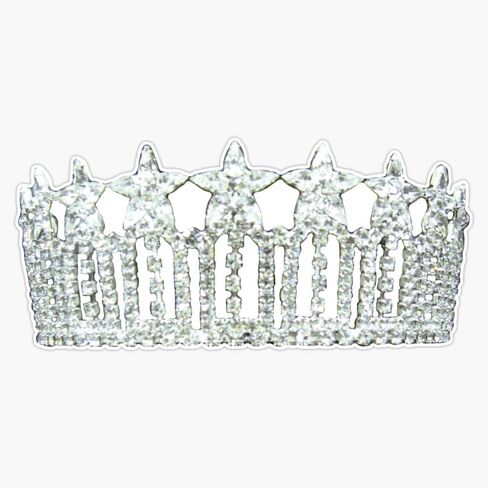 Usa State Pageant Crown Sticker Bumper Sticker Vinyl Decal 5" in Saudi Arabia