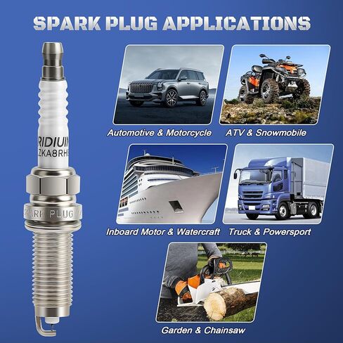 Iridium Platinum Spark Plugs 4 Pack Compatible with 2017 2018 2019 2020 1.5 Honda Civic EX LX EXL EX-T Sport L4 1.5L Replaces 95112, ILZKAR8H8S, 1229059B003, 1229059B0030, XP5682, AI5682 in Saudi Arabia