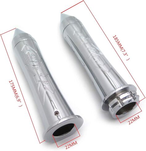 XKMT-Custom 7/8" Handlebar grip Compatible With CBR 600 900 929 954 1000 RR F1 F2 F3 F4 F4i Chromed [B00YWCPL8I] in Saudi Arabia
