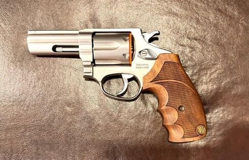 Rossi RP 63 Wooden Revolver Grip, Classic Design with Textured Pattern, Brown in Kuwait