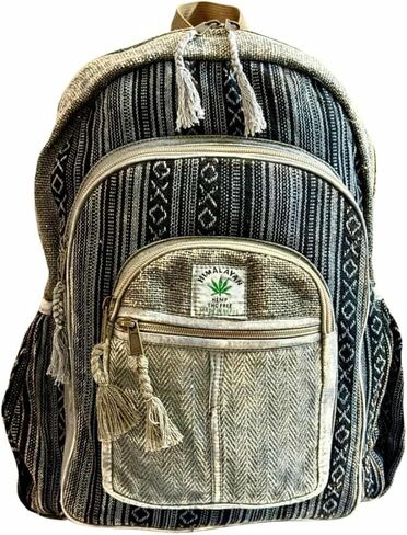 Laptop travel back pack | Stone washed vintage back pack made from himalayan hemp | Durable lightweight classic hand made bag. in Kuwait