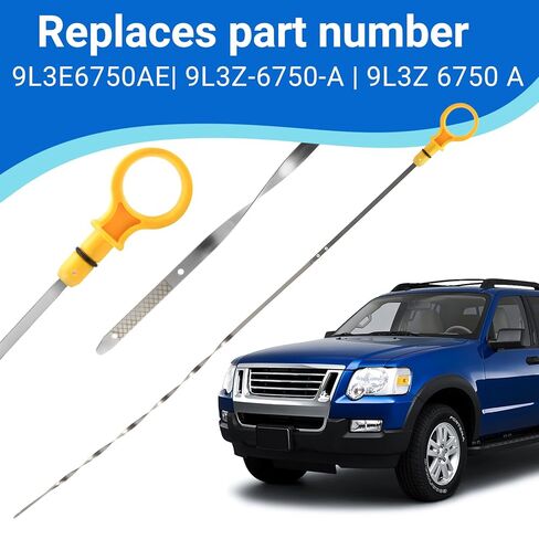 Engine Oil Level Dipstick Fits for 2009-2010 Ford F150 Explorer Sport Trac Mercury Mountaineer 4.6L V8 Replaces 9L3E6750AE 9L3Z-6750-A 9L3Z 6750 A in Saudi Arabia