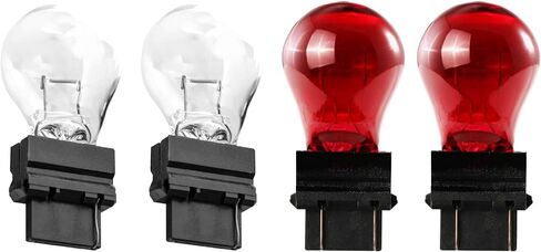 USR UNIQUE STYLE RACING 04-08 F150 PickUp Tail Light – Rear Tail Lamps (Left + Right) Pair - Compatible with 2004-2008 Ford F-150 Pick Up Truck All Models (CLEAR LENS with COLOR BULBS) in Saudi Arabia