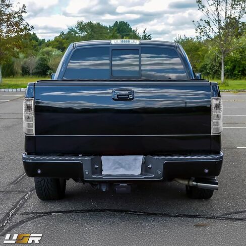 USR UNIQUE STYLE RACING 04-08 F150 PickUp Tail Light – Rear Tail Lamps (Left + Right) Pair - Compatible with 2004-2008 Ford F-150 Pick Up Truck All Models (CLEAR LENS with COLOR BULBS) in Saudi Arabia