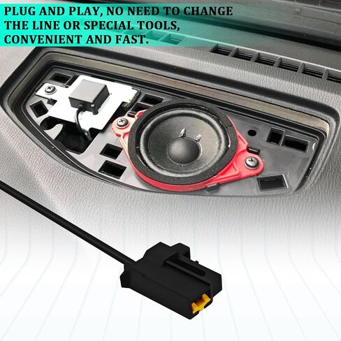 1-Way Horn Connector Plug Speaker Wiring Harness Adapter Compatible with Toyota Lexus Scion Subaru, Replace 90980-10619 9098010619 (2 PCS) in Kuwait