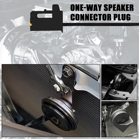 1-Way Horn Connector Plug Speaker Wiring Harness Adapter Compatible with Toyota Lexus Scion Subaru, Replace 90980-10619 9098010619 (2 PCS) in Kuwait