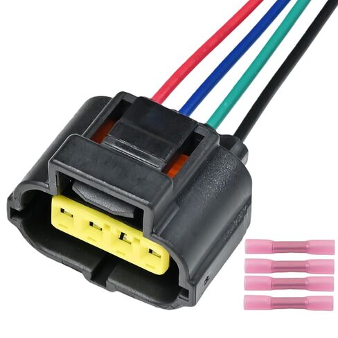 TPS Throttle Position Sensor Connector Pigtail Plug Wiring Harness for Toyota Lexus Mazda Dodge Chrysler Geo Jeep KIA Suzuki Chevrolet Hyundai, Replaced OE# S1931 90980-10711 in Saudi Arabia