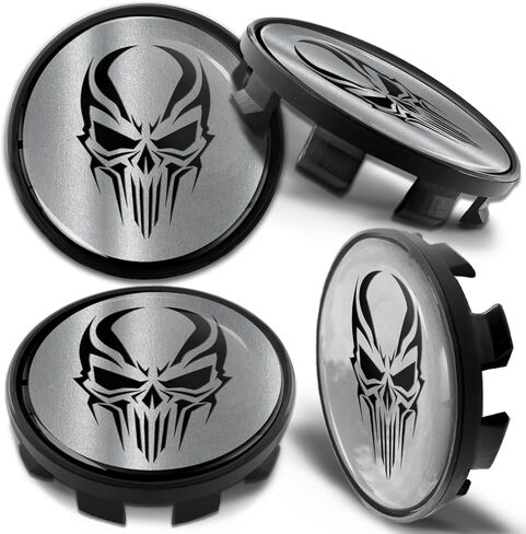 4 x 68mm Wheel Centre Alloy Hub Center Caps Compatible with BMW 36136783536 Hubcaps Silver Skull CB 72 in Saudi Arabia